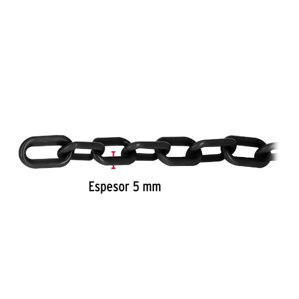 ‣ Metro de cadena de 5 mm plástica, carrete 25 m | Fiero