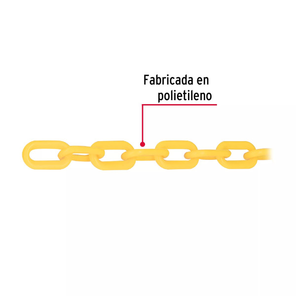 ‣ Metro de cadena plástica 5 mm, 25m carrete | Fiero