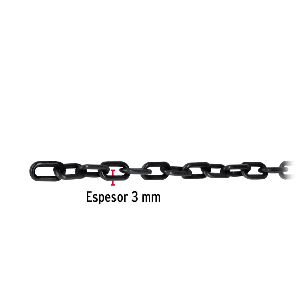 ‣ Metro de cadena 3 mm plástica, 50 m carrete | Fiero