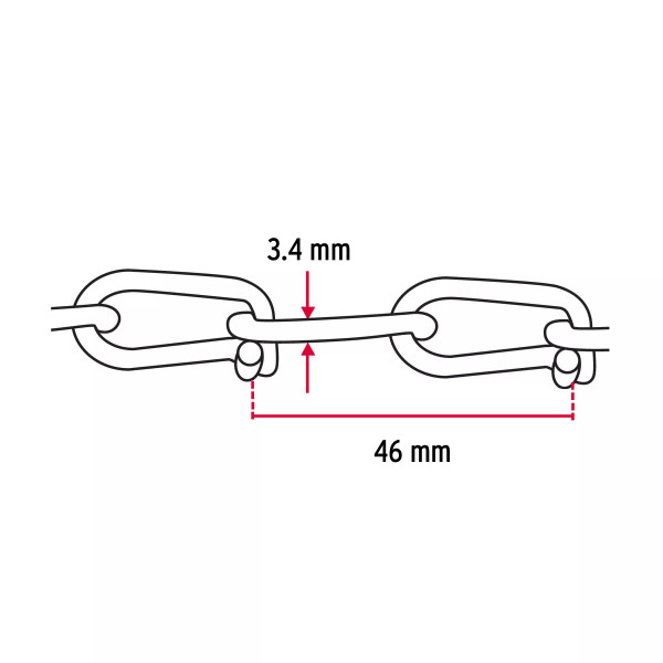‣ Metro de cadena Víctor 3.4 mm en carrete... | Fiero