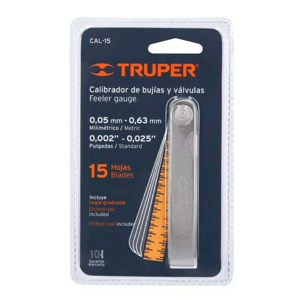 ‣ Calibrador de 15 hojas std/mm... | Truper