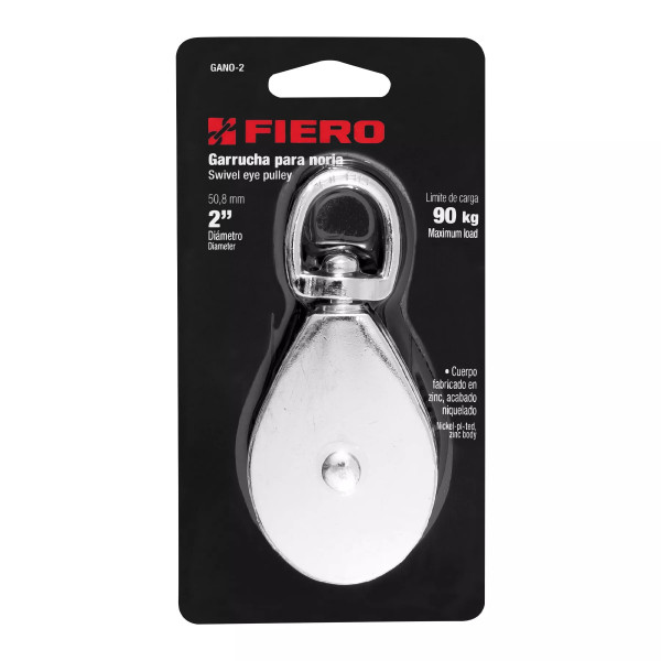 ‣ Garrucha metálica 2" para noria, FIERO | Fiero
