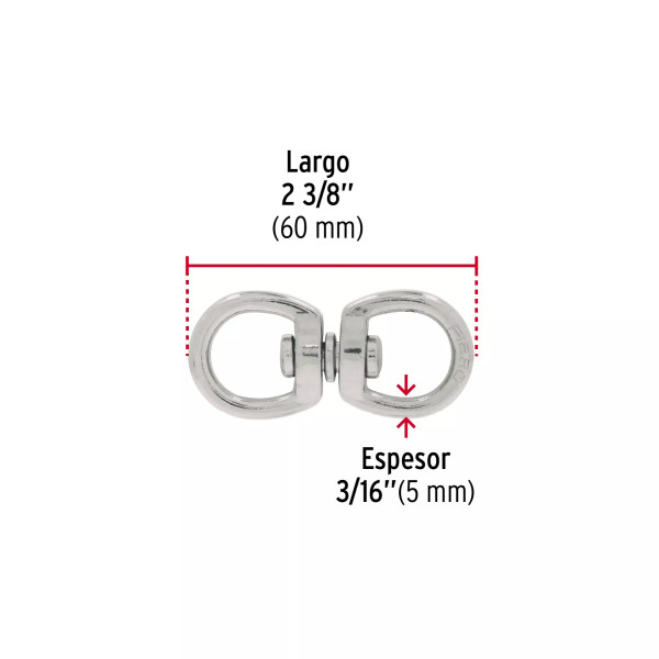 ‣ Destorcedor metálico 3/16" FIERO | Fiero