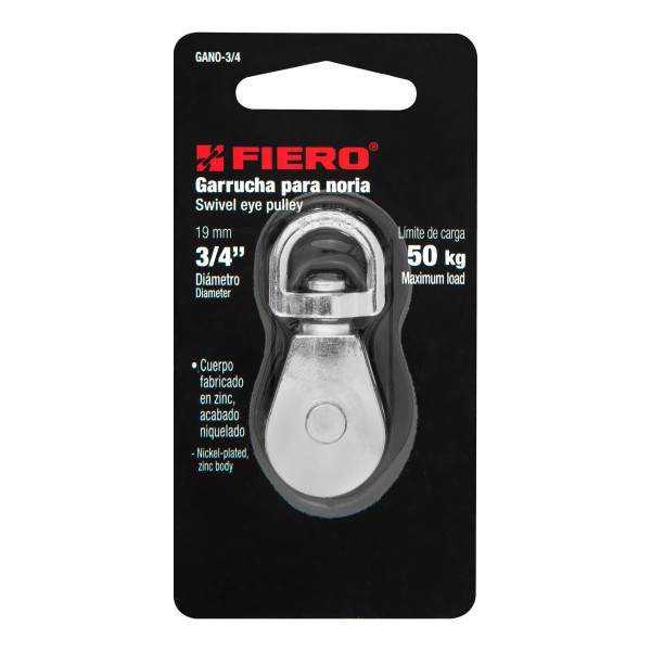 ‣ Garrucha metálica 3/4" para noria... | Fiero