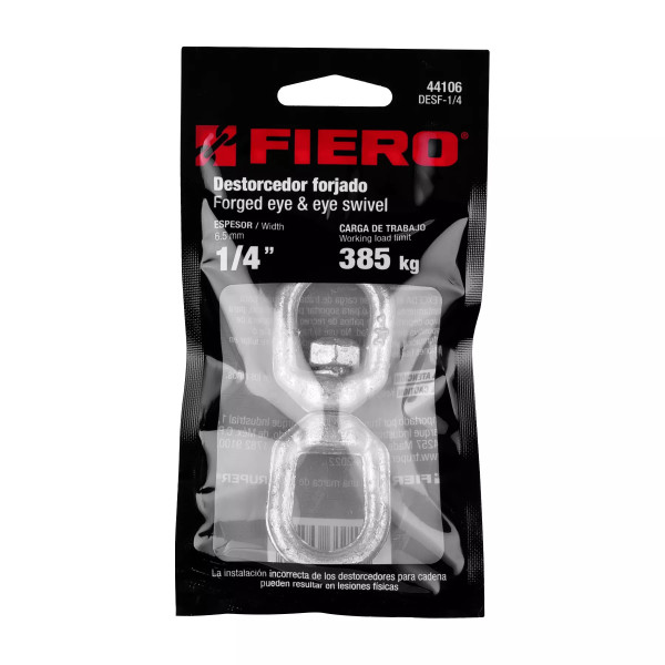 ‣ Destorcedor forjado 1/4" FIERO uso seguro | Fiero