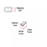 ‣ Bolsa 50 casquillos aluminio FIERO 1/16" | Fiero