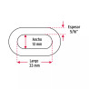 ‣ Metro de cadena galv. de 5/16", 20 m, FIERO | Fiero