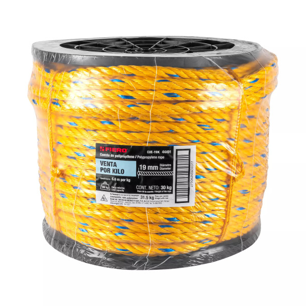 ‣ Cuerda de Polipropileno 19mm, 30kg | Fiero