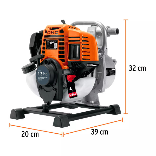 ‣ Motobomba autocebante 1"x1", 1-1/3HP, agrícola... | Truper