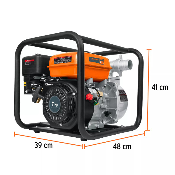 ‣ Motobomba autocebante 2"x2" gasolina 7HP... | Truper
