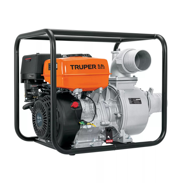 ‣ Motobomba Autocebante 4"x4", Gasolina 15HP... | Truper