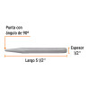 Punzón 1/2" para barrenar, largo 5-1/2", Truper | Limas, Punzones y Similares Ferreterias Ferretodo