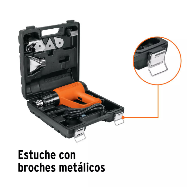 Pistola De Calor 2000 W Con 9 Accesorios, Profesional | Ferreterias Ferretodo Guatemala