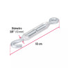 Tensor zinc 3/8" gancho-argolla, FIERO | Bandolas, ganchos, grilletes y similares Ferreterias Ferretodo