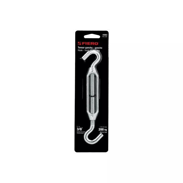 Tensor zinc 3/8" gancho-gancho, FIERO | Bandolas, ganchos, grilletes y similares Ferreterias Ferretodo