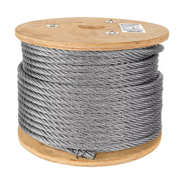 Cable rígido 1/2" de acero 7x7 hilos, 75 m, FIERO | Ferretería General Ferreterias Ferretodo