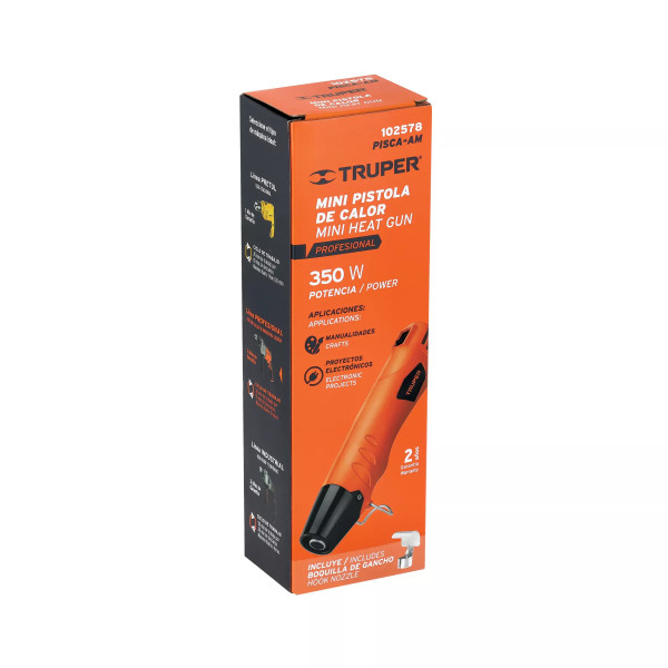 Mini Pistola De Calor 350 W, Profesional, Truper | Ferreterias Ferretodo Guatemala