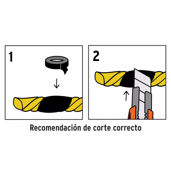 Cuerda amarilla de polipropileno 4 mm, rollo 119m | Ferretería General Ferreterias Ferretodo