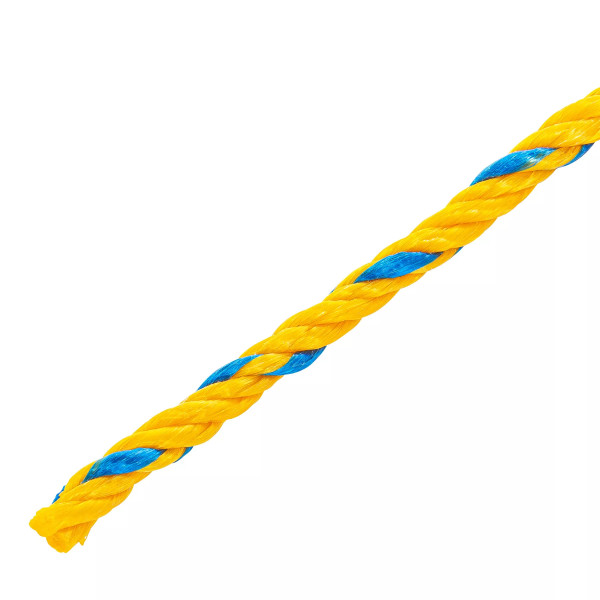 Cuerda amarilla de polipropileno 6 mm, rollo 46m | Ferretería General Ferreterias Ferretodo