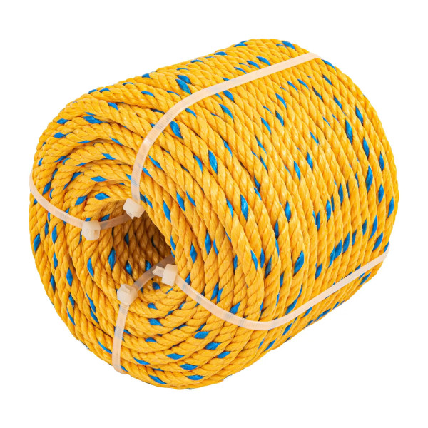 Cuerda amarilla de polipropileno 6 mm, rollo 46m | Ferretería General Ferreterias Ferretodo