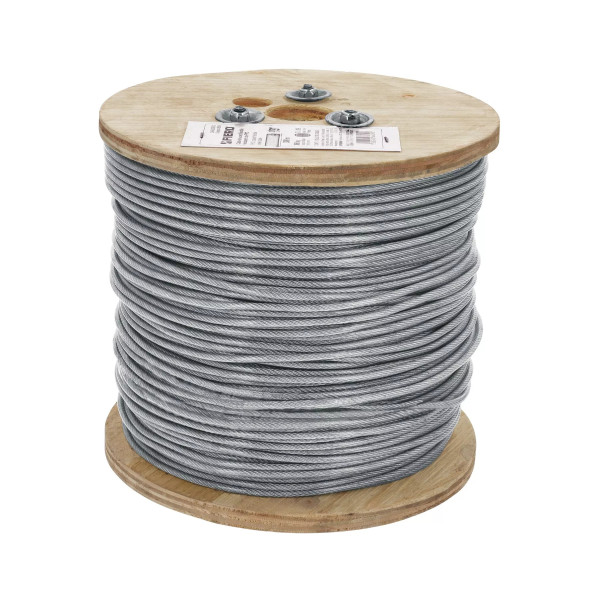 Cable flexible 3/32" acero 7x19 recubierto PVC, 300 m | Ferretería General Ferreterias Ferretodo