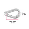 ‣ Guardacabos para Cable de Acero 1/4" | Fiero