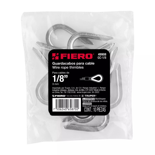 ‣ Guardacabos para cable 1/8" - 10 uds | Fiero