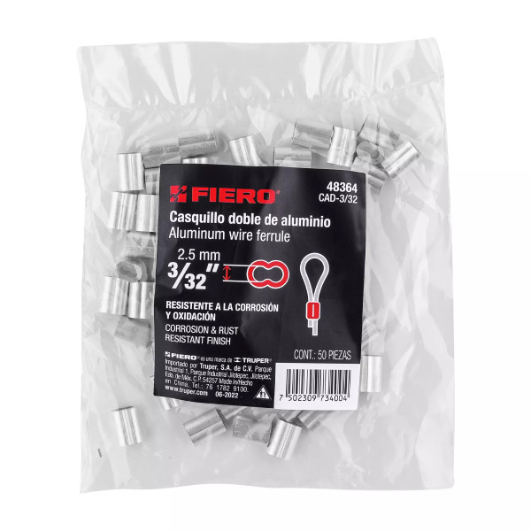 ‣ Casquillos de Aluminio 3/32" | Fiero