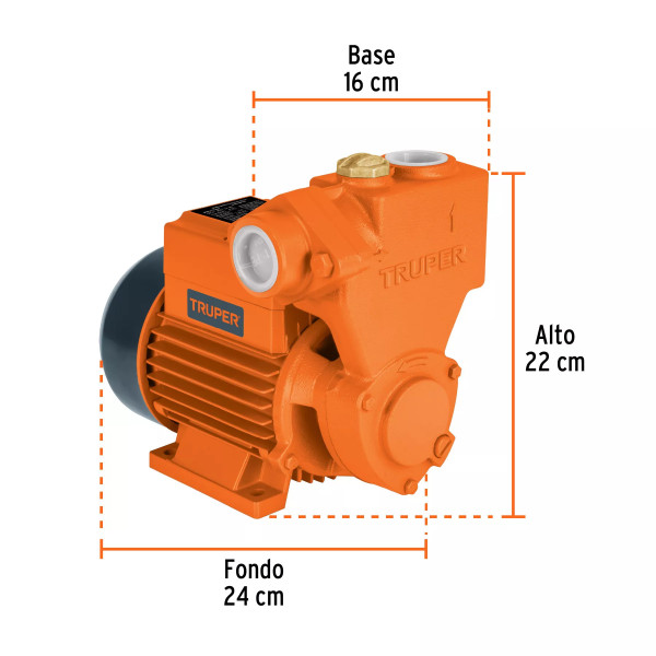 ‣ Bomba periférica autocebante 1/2HP... | Truper