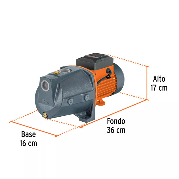 ‣ Bomba tipo jet, 1/2 HP, hierro, TRUPER... | Truper
