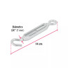 Tensor zinc 1/4" gancho-argolla, FIERO | Bandolas, ganchos, grilletes y similares Ferreterias Ferretodo