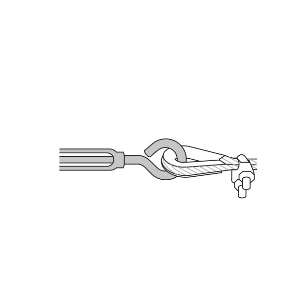 Tensor zinc 1/4" gancho-argolla, FIERO | Bandolas, ganchos, grilletes y similares Ferreterias Ferretodo