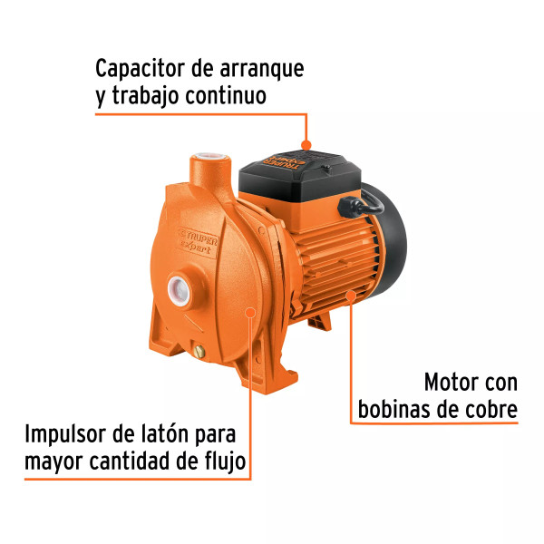 ‣ Bomba centrífuga agua 1-1/2 HP EXPERT | Truper Expert
