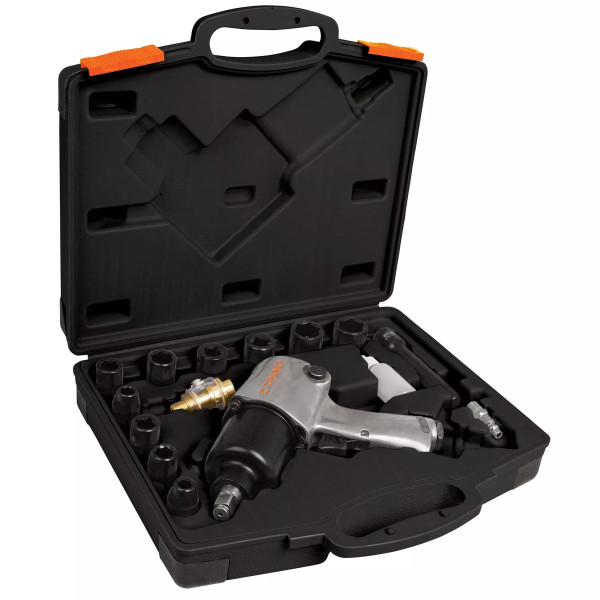 Kit de Llave de Impacto 1/2" Ind. con Estuche Plástico | Ferretería General Ferreterias Ferretodo