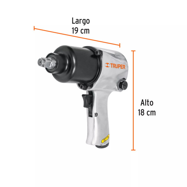 Kit de Llave de Impacto 1/2" Ind. con Estuche Plástico | Ferretería General Ferreterias Ferretodo