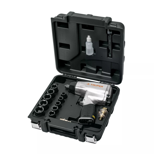 Kit de Llave de Impacto 1/2" con Estuche Plástico | Ferretería General Ferreterias Ferretodo