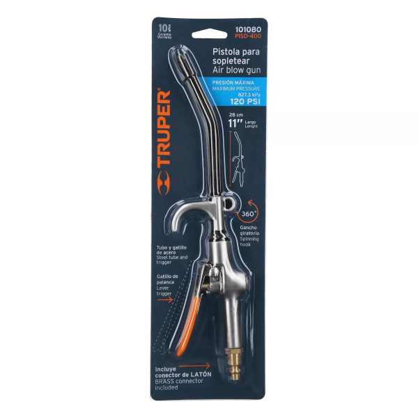 ‣ Pistola Sopletear Gancho, 120 Psi Truper | Ferretodo