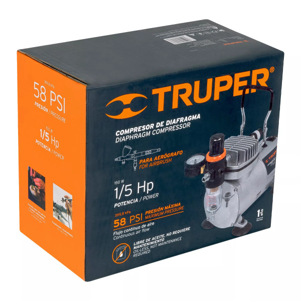 ‣ Compresor Diafragma Truper 110 V | Ferretodo