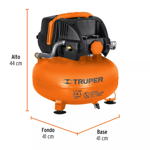 ‣ Compresor Aire Libre de Aceite 24l 2-2/3hp | Ferretodo