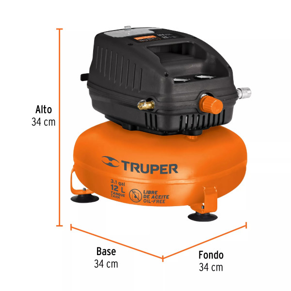‣ Compresor Aire Libre Aceite 12 L, 1 Hp | Ferretodo