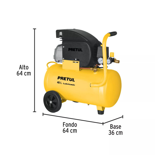 ‣ Compresor 40L 3Hp 127V Pretul | Ferretodo