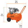 ‣ Compresor Aire Silencioso 50L 2Hp | Ferretodo