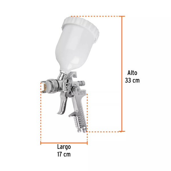 ‣ Pistola p/pintar gravedad HVLP 1.4 mm... | Truper