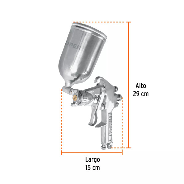 ‣ Pistola p/pintar gravedad LVMP 1.4 mm... | Truper
