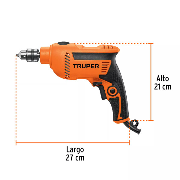 Rotomartillo 3/8' 600 W, Profesional, Truper | Herramientas Eléctricas