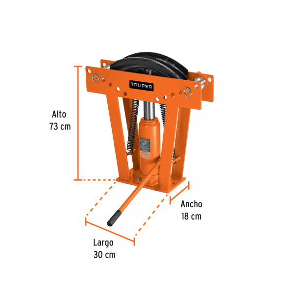 ‣ Doblador hidráulico tubo 16 ton | Truper