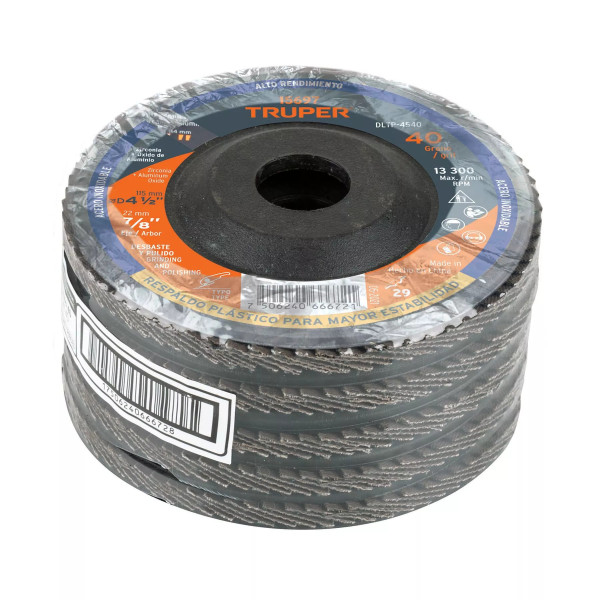 ‣ Disco laminado 4-1/2" grano 40... | Truper