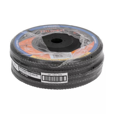 Disco laminado 7" grano 60 centro 7/8", plástico, TRUPER