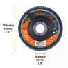 ‣ Disco laminado 4-1/2" grano 60, fibra... | Truper