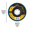 ‣ Disco laminado 4-1/2", grano 80 centro... | Truper